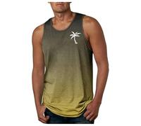 Camiseta de tirantes de verano para hombre, estampado tropical, ropa deportiva, camiseta de tirantes para hombre, estilo informal, ropa deportiva, para deportes de fuerza, gimnasio, camiseta de