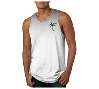 Camiseta de tirantes de verano para hombre, estampado tropical, ropa deportiva, camiseta de tirantes para hombre, estilo informal, ropa deportiva, para deportes de fuerza, gimnasio, camiseta de