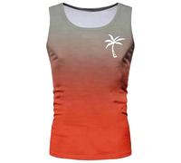 Camiseta de tirantes de verano para hombre, estampado tropical, ropa deportiva, camiseta de tirantes para hombre, estilo informal, ropa deportiva, para deportes de fuerza, gimnasio, camiseta de