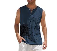 Camiseta de tirantes deportiva para hombre con estampado elegante, corte ajustado, tops de gimnasio, corte seco, divertido, camiseta informal para hombre, verano, ligera, sin mangas, transpirable,