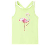 Camiseta de Tirantes Infantil Ropa para Niños sin Mangas Amarillo Neón 116