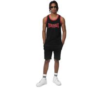 Lonsdale Knockan Camiseta DE Ocio, Negro/Rojo, S para Hombre