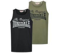 Camiseta de tirantes Lonsdale Moston (x2) M