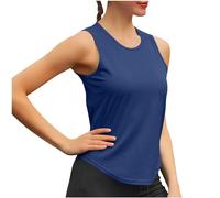 Camiseta de Tirantes Mujer Camisetas sin Manga Mujer Chaleco Yoga Secado rápido cómodo Basic Tank Tops Entrenamiento Gimnasio Fitness Deportiva Atlético Camisas Jogging tee 2024