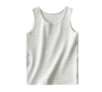 Camiseta de Tirantes Niño Niña Mis Pedidos Camiseta Básica de Sin Mangas con Cuello V para Niñas y Niños Ligero y Transpirable Camisetas Interior de Rayas Cómodo Tank Top de Algodón Verano 3-13 Años