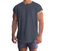 Camiseta de tirantes para hombre deportivo Tank Top Musculation, resistente al encogimiento, Top mantenimiento muscular antiolor Sportwear ligero transpirable casual Chalecos hombres Jogging elegante