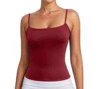 Camiseta de Tirantes para Mujer Básica Slim Fit Camisole Chaleco Acanalado Fiesta Tops Top Sexy Corte Ajustado Tank Casual Cami Blusa Playa Informal Verano # L