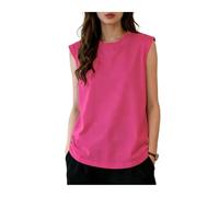 Camiseta De Tirantes para Mujer Camiseta Holgada Sin Mangas For Mujer, Chaleco Informal De Verano para Deporte, Yoga, Gimnasio Y Salir(Color1,XS)