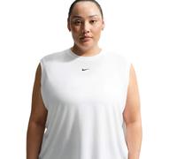 Nike One Relaxed FN2813-101 - Camiseta sin Mangas para Mujer (Talla Grande), Color Blanco y Negro