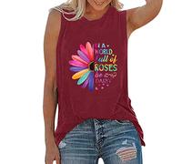 Camiseta de tirantes para mujer, sin mangas, para yoga, entrenamiento, corte holgado, para correr, exercise, Vino, XXL