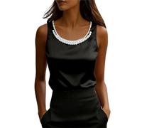 Camiseta de tirantes para mujer, tirantes delgados, estilo Chanel, para verano, que realza la figura, elegante camiseta interior para negocios, forro interior, corte ajustado, parte superior festiva