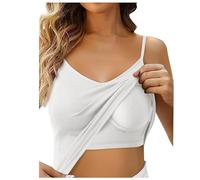 Camiseta de tirantes para mujer Unicolor Crop Top Camisetas Deportivas versátil, monocolor, informal Sexy Corte Ajustado Elegante Cómoda Camisa Primavera Verano Moda