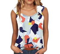 Camiseta de tirantes para niña, 10 años, color caqui, blanco, XL
