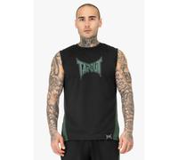 Tapout Training Tank Camiseta, Negro/Verde, XXXL Hombres