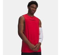 Camiseta de tirantes Under Armour Hoops Training para hombre Rojo / Negro L