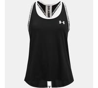 Camiseta de tirantes Under Armour Knockout para niña Negro / Blanco YXS (122 - 127 cm)
