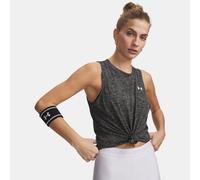 Camiseta de tirantes Under Armour Tech™ Twist para mujer Negro / Blanco L