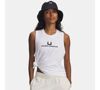Camiseta de tirantes Under Armour Varsity U para mujer Blanco / Negro XXL