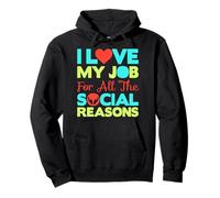 Camiseta De Trabajador Social Love My Job Trabajo Social Sudadera con Capucha