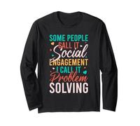 Camiseta De Trabajador Social Problem Solving Trabajo Social Manga Larga
