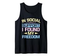 Camiseta De Trabajador Social Support I Found My Freedom Camiseta sin Mangas