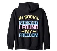Camiseta De Trabajador Social Support I Found My Freedom Sudadera con Capucha