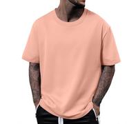 Camiseta de Trabajo Hombre, Fashion Vestir Camisetas Slim Fit, Men's Básicas Ropa Manga Corta Basica Surf Elegante Originales Cuello Redondo Homem Vintage T Shirt Hombre, XXL
