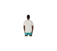 Camiseta de trail asics fujitrail logo ss top hombre beige/blanco M