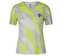 SCOTT Tee W Rc Run Ss - Mujer - Blanco / Amarillo - talla M- modelo 2025