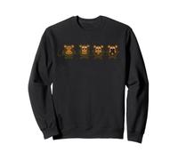 Camiseta de Tres Monos Cuarto Mono es un Regalo Divertido Sudadera