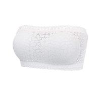 Camiseta de tubo sin costuras para mujer 2025, sin espalda, de encaje, para vacaciones, salidas nocturnas, con ojales, sin tirantes, lindas bandeaux fuera del hombro, trajes Y2K, camiseta de tubo