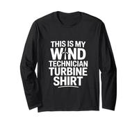 Camiseta de turbina This Is My Wind Technician Manga Larga