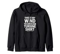Camiseta de turbina This Is My Wind Technician Sudadera con Capucha