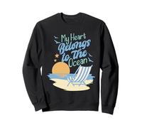 Camiseta de Vacaciones My Heart Belongs to The Ocean Cruise Sudadera