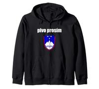 Camiseta de Vacaciones Pivo Prosim Beer Please In Slovenian Slovenia Sudadera con Capucha