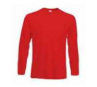 Camiseta De Valor De Manga Larga Fruit Of The Loom Cotton S-5XL