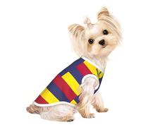 Camiseta de verano con estampado de bandera del Reino de Hawái, camiseta elástica para perros y gatos, camiseta sin mangas para perros