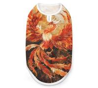 Camiseta de Verano con Estampado de Phoenix Rising from Ashes para Perros y Gatos, sin Mangas