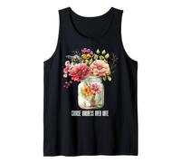 Camiseta de verano con frasco de flores silvestres Elige la bondad sobre el Camiseta sin Mangas