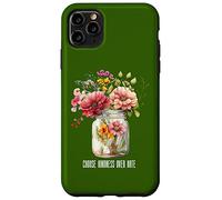 Camiseta de verano con frasco de flores silvestres Elige la bondad sobre el Carcasa para iPhone 11 Pro Max