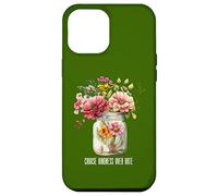 Camiseta de verano con frasco de flores silvestres Elige la bondad sobre el Carcasa para iPhone 12 Pro Max