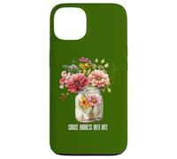 Camiseta de verano con frasco de flores silvestres Elige la bondad sobre el Carcasa para iPhone 13