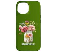 Camiseta de verano con frasco de flores silvestres Elige la bondad sobre el Carcasa para iPhone 15