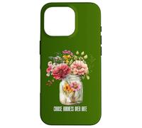 Camiseta de verano con frasco de flores silvestres Elige la bondad sobre el Carcasa para iPhone 16 Pro