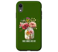 Camiseta de verano con frasco de flores silvestres Elige la bondad sobre el Carcasa para iPhone XR