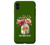 Camiseta de verano con frasco de flores silvestres Elige la bondad sobre el Carcasa para iPhone XS Max