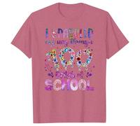 Camiseta de verano de manga corta para mujer, estilo informal, con texto en inglés "We Out Teachers", oro rosa, M