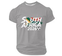 Camiseta de verano deportiva 2026 divertida con frases divertidas para aficionados al fútbol - Cómoda camiseta de manga corta., Gris claro., M