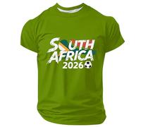 Camiseta de verano deportiva 2026 divertida con frases divertidas para aficionados al fútbol - Cómoda camiseta de manga corta., verde, S