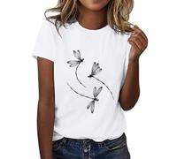 Camiseta de verano para mujer, diseño de girasoles, manga corta, con gráficos bonitos, camisetas sueltas para mujer, camisetas de algodón, blusa, blusa, blusa, tops festivos, elegantes, camisetas